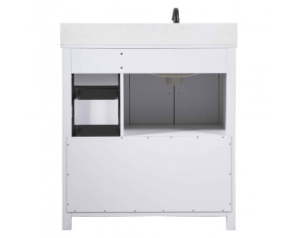 Elegant Bathroom Vanity - White (VF90232WH-BS)