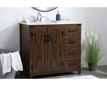 Elegant Bathroom Vanity - Espresso (VF90236EX)