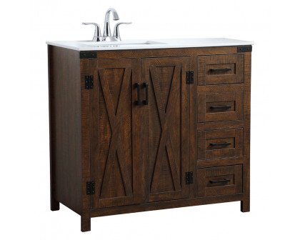 Elegant Bathroom Vanity - Espresso (VF90236EX)