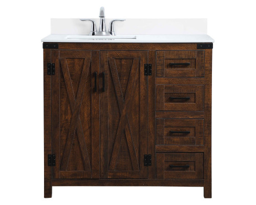 Elegant Bathroom Vanity - Espresso (VF90236EX-BS)