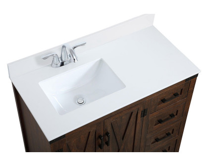 Elegant Bathroom Vanity - Espresso (VF90236EX-BS)