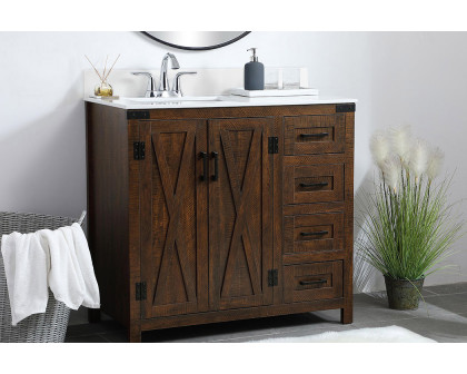 Elegant Bathroom Vanity - Espresso (VF90236EX-BS)