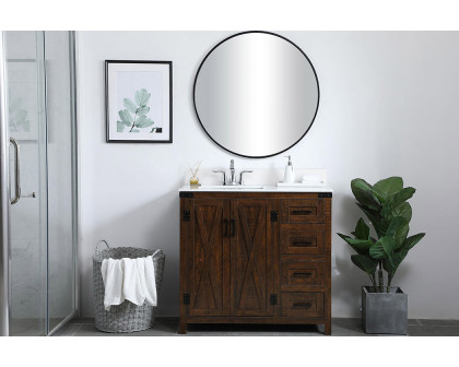 Elegant Bathroom Vanity - Espresso (VF90236EX-BS)