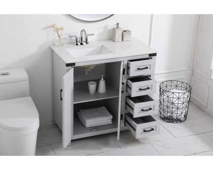 Elegant Bathroom Vanity - Gray (VF90236GR)