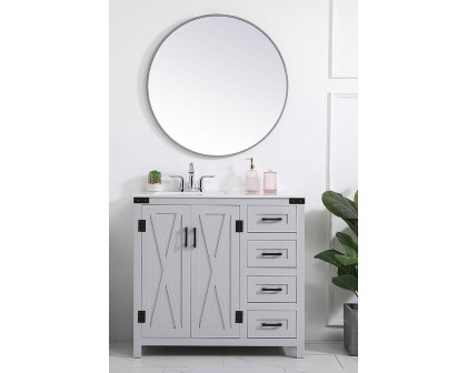 Elegant Bathroom Vanity - Gray (VF90236GR)