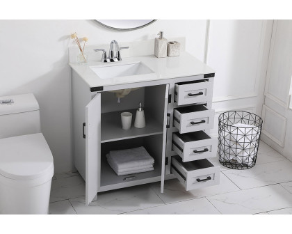 Elegant Bathroom Vanity - Gray (VF90236GR-BS)