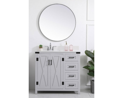 Elegant Bathroom Vanity - Gray (VF90236GR-BS)