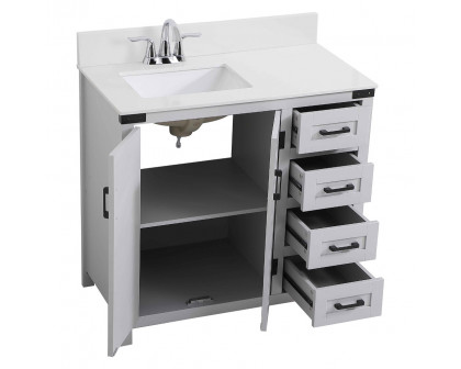 Elegant Bathroom Vanity - Gray (VF90236GR-BS)