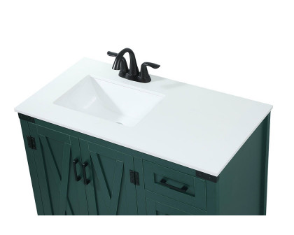 Elegant Bathroom Vanity - Green (VF90236MGN)