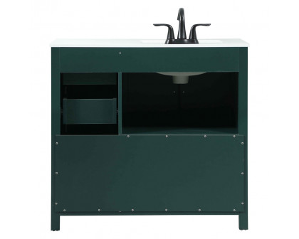 Elegant Bathroom Vanity - Green (VF90236MGN)