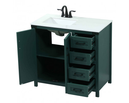 Elegant Bathroom Vanity - Green (VF90236MGN)