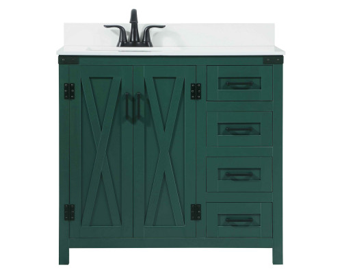 Elegant Bathroom Vanity - Green (VF90236MGN-BS)