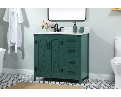 Elegant Bathroom Vanity - Green (VF90236MGN-BS)