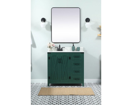 Elegant Bathroom Vanity - Green (VF90236MGN-BS)