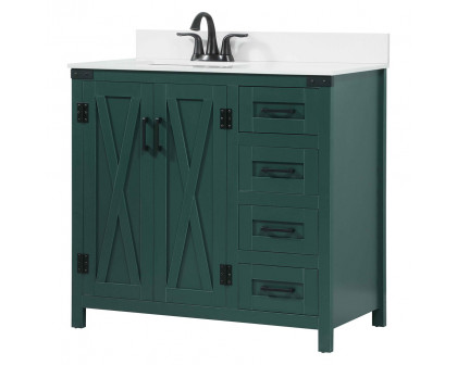 Elegant Bathroom Vanity - Green (VF90236MGN-BS)