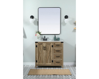 Elegant Bathroom Vanity - Natural Wood (VF90236NT)