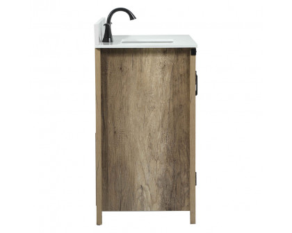 Elegant Bathroom Vanity - Natural Wood (VF90236NT-BS)