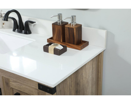 Elegant Bathroom Vanity - Natural Wood (VF90236NT-BS)