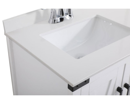 Elegant Bathroom Vanity - White (VF90236WH-BS)