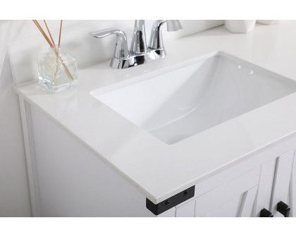 Elegant Bathroom Vanity - White (VF90236WH-BS)