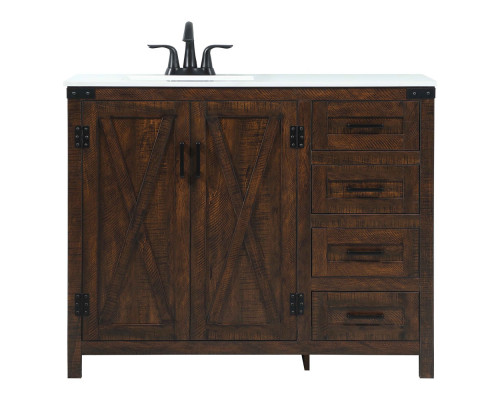 Elegant Bathroom Vanity - Espresso (VF90242EX)