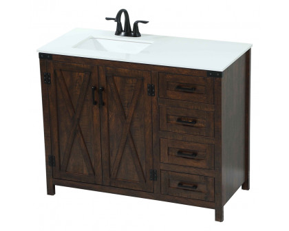 Elegant Bathroom Vanity - Espresso (VF90242EX)