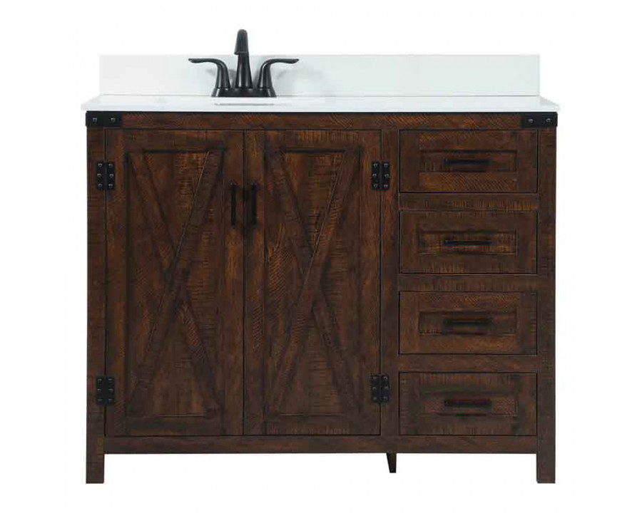 Elegant Bathroom Vanity - Espresso (VF90242EX-BS)