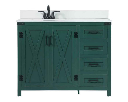 Elegant Bathroom Vanity - Green (VF90242MGN)