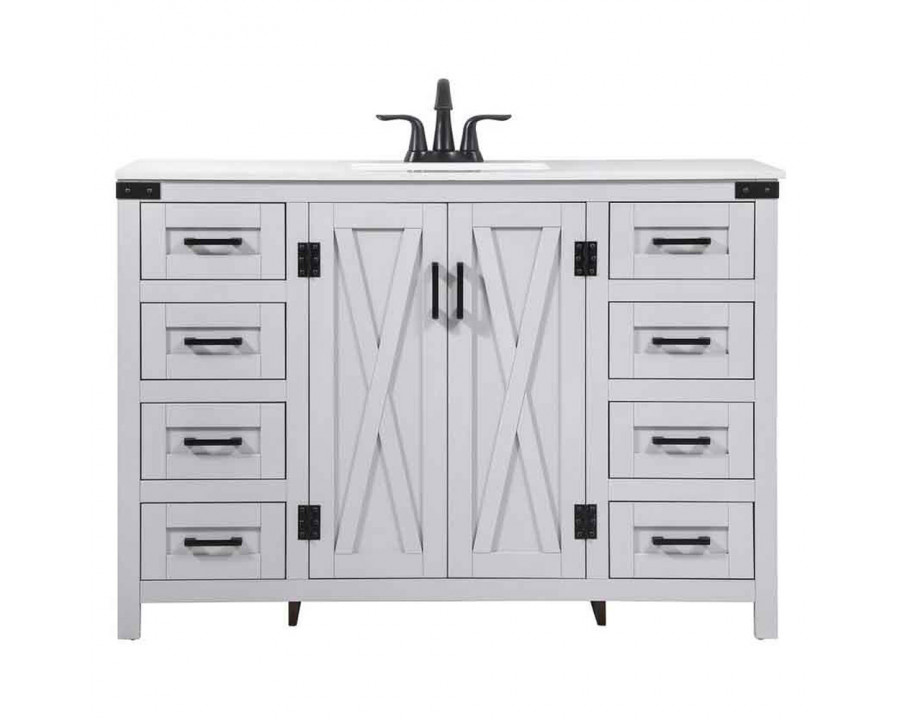 Elegant Bathroom Vanity - Gray (VF90248GR)