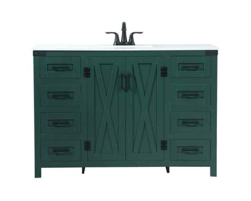 Elegant Bathroom Vanity - Green (VF90248MGN)