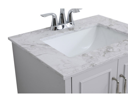 Elegant Bathroom Vanity - Gray, L 24" (VF90624GR)