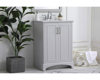 Elegant Bathroom Vanity - Gray, L 24" (VF90624GR)