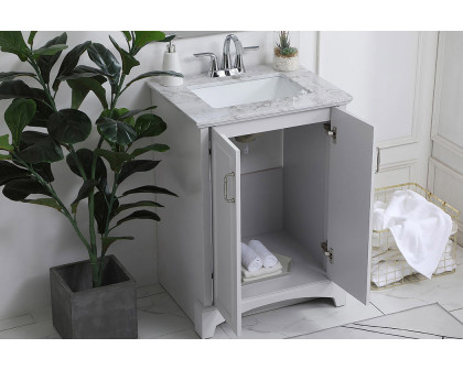 Elegant Bathroom Vanity - Gray, L 24" (VF90624GR)