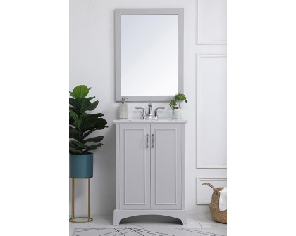 Elegant Bathroom Vanity - Gray, L 24" (VF90624GR)