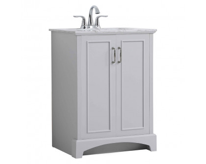 Elegant Bathroom Vanity - Gray, L 24" (VF90624GR)