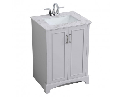 Elegant Bathroom Vanity - Gray, L 24" (VF90624GR)