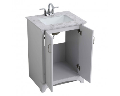 Elegant Bathroom Vanity - Gray, L 24" (VF90624GR)