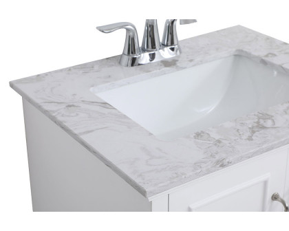 Elegant Bathroom Vanity - White, L 24" (VF90624WH)