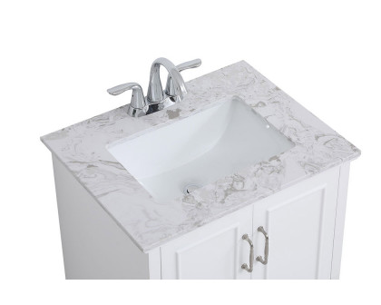 Elegant Bathroom Vanity - White, L 24" (VF90624WH)