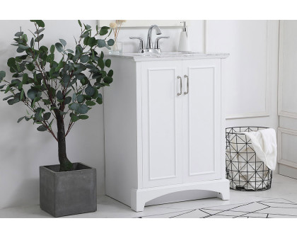 Elegant Bathroom Vanity - White, L 24" (VF90624WH)