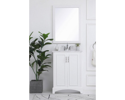 Elegant Bathroom Vanity - White, L 24" (VF90624WH)