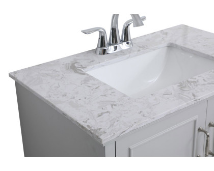 Elegant Bathroom Vanity - Gray, L 30" (VF90630GR)