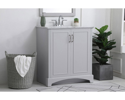 Elegant Bathroom Vanity - Gray, L 30" (VF90630GR)