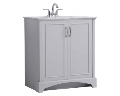 Elegant Bathroom Vanity - Gray, L 30" (VF90630GR)