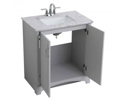 Elegant Bathroom Vanity - Gray, L 30" (VF90630GR)