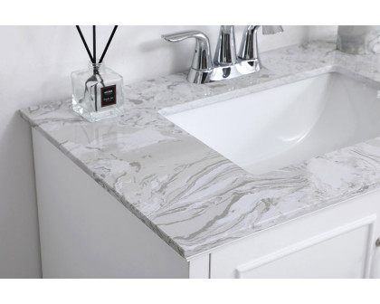 Elegant Bathroom Vanity - White, L 30" (VF90630WH)