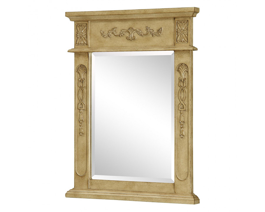 Elegant Wall Mirror - Antique Beige (VM-1003)