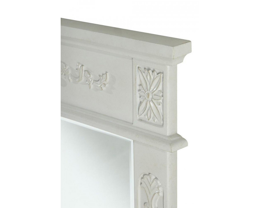 Elegant Wall Mirror - Antique White (VM-1010)