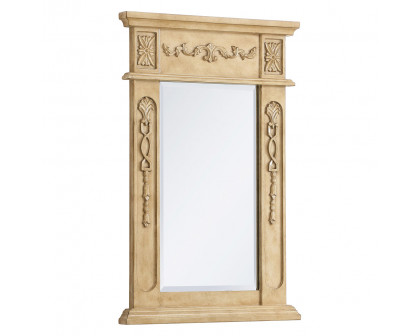 Elegant Wall Mirror - Antique Beige, L 18" (VM11828AB)