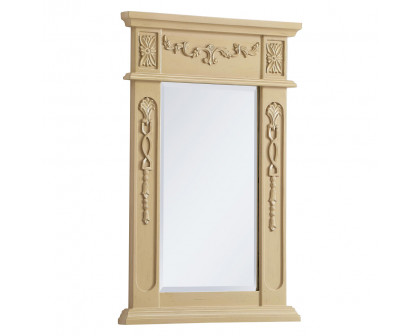 Elegant Wall Mirror - Light Antique Beige, L 18" (VM11828LT)